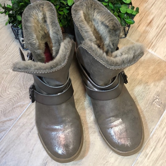 Blowfish Fur Lined Ankle Boots - Picture 3 of 8